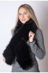 Black fox fur scarf
